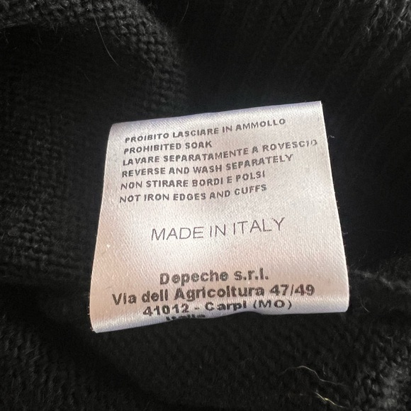 GORGEOUS ANIYE BY SWEATER WITH FAUX FUR STYLISH CUFFS PART WOOL/ALPACA - NWOT - Picture 9 of 10